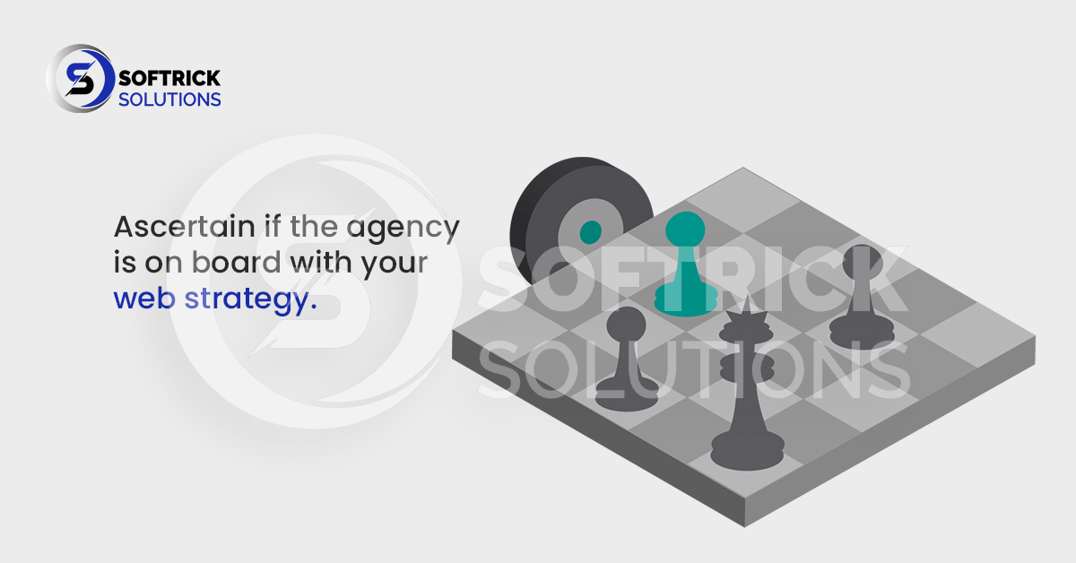 Ascertain if the agency is on board with your web strategy.