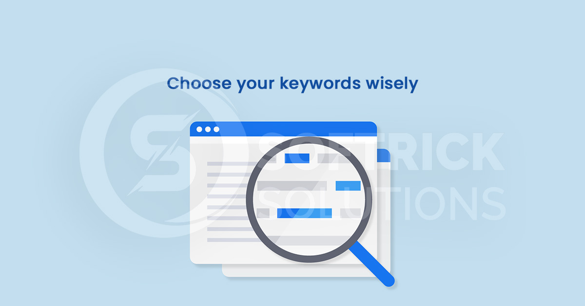 Choose your keywords wisely