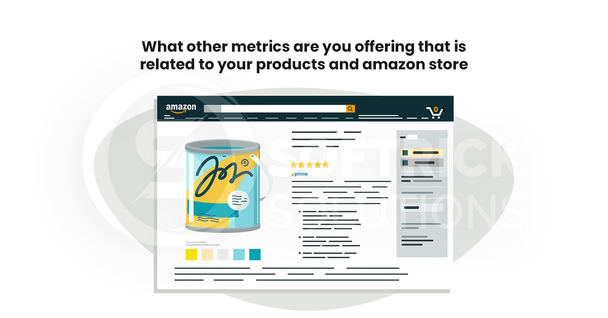 What other metrics are you offering that is related to your products and amazon store
