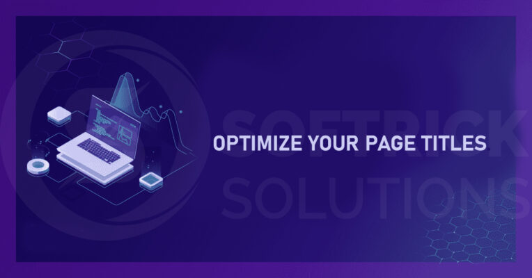 Optimize your page titles.